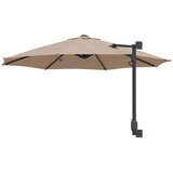  Vrtni suncobran 248 x 248 x 148 cm Poliester i čelik Sivo-smeđa | shoptok.hr