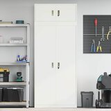 Ormarić za pohranu 2 kom. Bijeli 90 x 40 x 220 cm Čelik | shoptok.hr