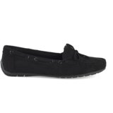 Shelvt Comfortable suede loafers for women black | Eponuda.ba