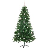 vidaXL Božično drevo med 150 LED z stojalom Zelena 150 cm PE | Shoptok.si