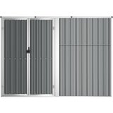  Vrtno spremište sivo 225 x 89 x 161 cm od pocinčanog čelika | shoptok.hr