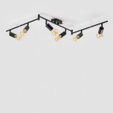  LED spot svetiljka 6xE27/6,5W/230V crna | Eponuda.com