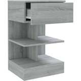 vidaXL Nočna omarica siva sonoma 40x35x65 cm konstruiran les | Shoptok.si