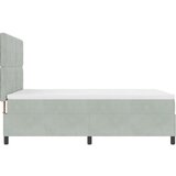 Box Spring krevet s madracem svijetlo sivi 160x200 cm baršun | shoptok.hr