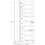 MID.YOU OMARA ZA ČEVLJE žajbljevo zelena, hrast artisan | Shoptok.si