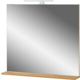 Germania Stensko ogledalo z lučjo in polico 15x75 cm Menen - | Shoptok.si
