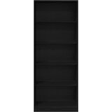 vidaXL Garderobna omara Črni hrast 80 x 50 x 200 cm Konstruiran les, (5000044301) | Shoptok.si