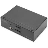 Digitus KVM Switch, 2x1 DP, DP Out,USB