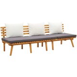 vidaXL Vrtni dnevni ležaj 200 x 65 cm od masivnog bagremovog drva | shoptok.hr