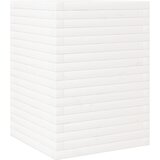vidaXL Vrtno cvetlično korito belo 50x50x68,5 cm trdna borovina, (21229213) Cene