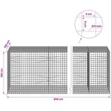  Gabion s 5 mm žicom i mrežom 5x5 cm 850x100x100 cm | shoptok.hr