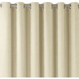  Curtain MILANA color beige style classic silver silver metal eyelets chenille 140x225 HOMEDE | shoptok.hr
