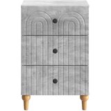  Noćni ormar Betonska siva 43x 41 x 66,5 cm Konstruirano drvo | shoptok.hr