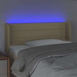  Posteljno vzglavje krem 93x16x78/88 cm blago, (20794438) | Shoptok.si