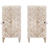  Kreveta s pohranom Bijelo 40 x 33 5 x 75 cm Čvrsto drvo manga - Bijelo | shoptok.hr