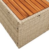  Vrtni kauč Bež 184 x 62 x 85cm poliratan | shoptok.hr