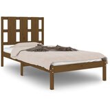 The Living Store Posteljni okvir medeno rjav iz trdne borovine 100x200 cm - Posteljni Okvir, (21529205) | Shoptok.si