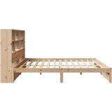  Krevet s regalom za knjige bez madraca 160x200 cm od borovine | shoptok.hr