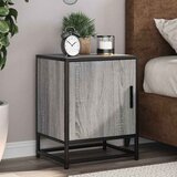 vidaXL Noćni ormarić Sivi Sonoma 40x31x50 cm Konstruirano drvo i metal Cijene