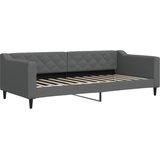  Dnevni krevet na razvlačenje tamnosivi 90 x 200 cm od tkanine | shoptok.hr