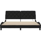  Okvir kreveta s LED-om bez madraca crni 180x200 cm od tkanine | Eponuda.ba