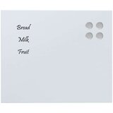vidaXL Stenska magnetna tabla bela 60x50 cm kaljeno steklo | Shoptok.si