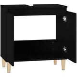 Ormarić za umivaonik crni 58x33x60 cm konstruirano drvo | shoptok.hr