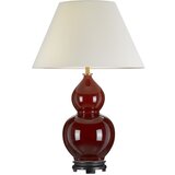 Elstead Lighting Elstead Lightbox Harbin Gourd keramična orientalska namizna svetilka z visokim Empirejem, volovska kri, (22099487) | Shoptok.si