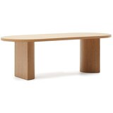 Kave Home Jedilna miza v hrastovem dekorju 100x240 cm Nealy – | Shoptok.si