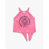 Koton Crop Top Ribbed Halterneck Printed Cotton | Shoptok.si