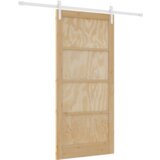 vidaXL Drsna vrata z dodatki 93x202 cm iz masivnega lesa bora, Notranja vrata | Shoptok.si