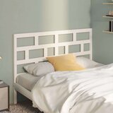  Posteljno vzglavje belo 141x4x100 cm trdna borovina, (20648347) | Shoptok.si