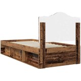  Krevetna konstrukcija Staro drvo 90 x 200 cm Čvrsto borovo drvo | shoptok.hr