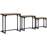  Gnezdeći Kafić 3 pcs hrast artisan Konstruirano drvo | shoptok.hr