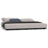  Posteljni okvir črn 200x200 cm trdna borovina, (20724203) | Shoptok.si