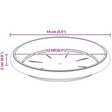  Kružni Pladanj za Cvijeće 6 pcs Crvena cigla Ø 14 x 2 cm | shoptok.hr
