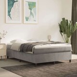  Box spring posteljni okvir svetlo siv 140x200 cm žamet, (20739791) Cene