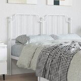 vidaXL Kovinsko vzglavje belo 120 cm | Shoptok.si