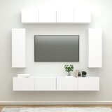 vidaXL 6-dijelni set tv ormarića bijeli od konstruiranog drva | shoptok.hr