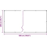  Prozirna cerada s ušicama 2x5 m PVC | shoptok.hr