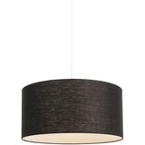 QAZQA Sodobna viseča svetilka bela s črno senco 50 cm - Combi 1 Cene
