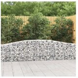  Lučne gabionske košare 5 kom 400x30x60/80 cm pocinčano željezo | shoptok.hr