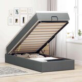 vidaXL Otomanski okvir kreveta s madraca tamnosivi 90x190cm tkanine | shoptok.hr