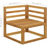  Modularna kutna sofa i krem bijeli jastuci bagremovo drvo | shoptok.hr