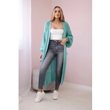 Kesi Long cardigan mint Cene