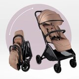 Momi Otroški voziček ANDREA - črno-rjav | Shoptok.si