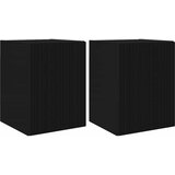 TV zidni ormar 2 pcs Crna 30 x 31 x 40 cm Konstruirano drvo | Eponuda.com