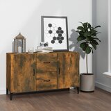  Komoda boja dimljenog hrasta 100 x 36 x 60 cm konstruirano drvo | shoptok.hr