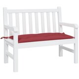  Jastuk za vrtnu klupu boja vina 100 x 50 x 7 cm tkanina Oxford | shoptok.hr
