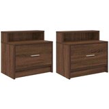 vidaXL Noćni ormarići s ladicom 2 kom smeđi hrast 51x31x47 cm | shoptok.hr
